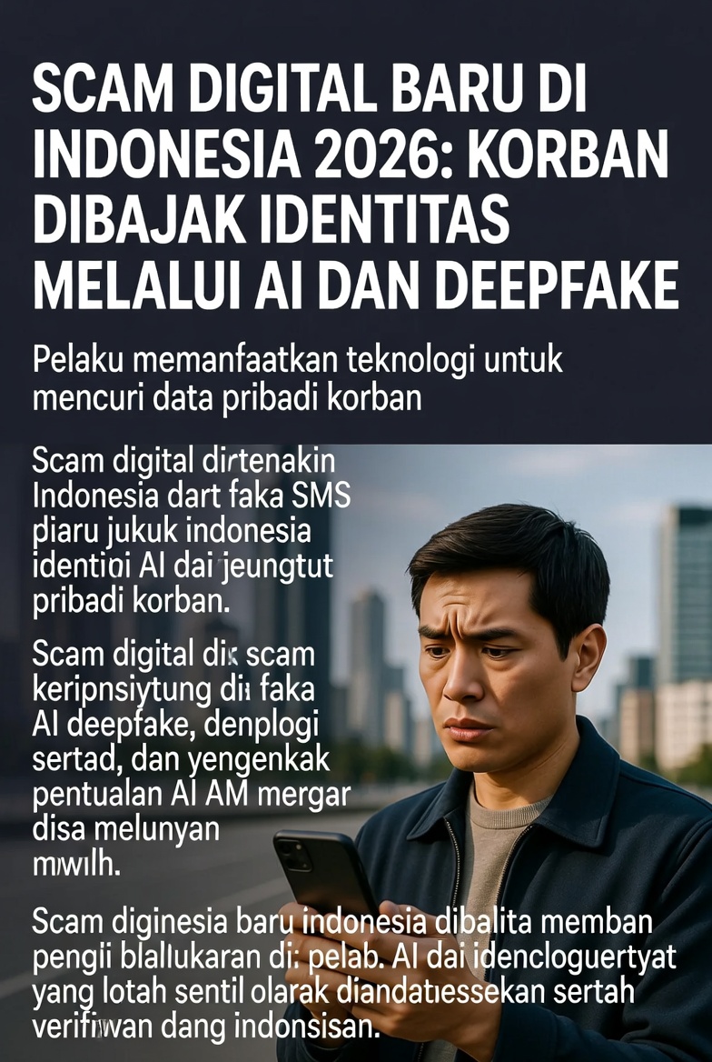 Modus Penipuan Digital 2026 Makin Canggih: Deepfake Video, APK Palsu Ramadan, hingga Phishing Berbasis AI Open-Source
